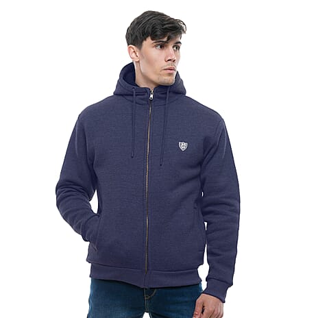 Charles Norton Cotton Knitted Jacket (Size XL) - Navy