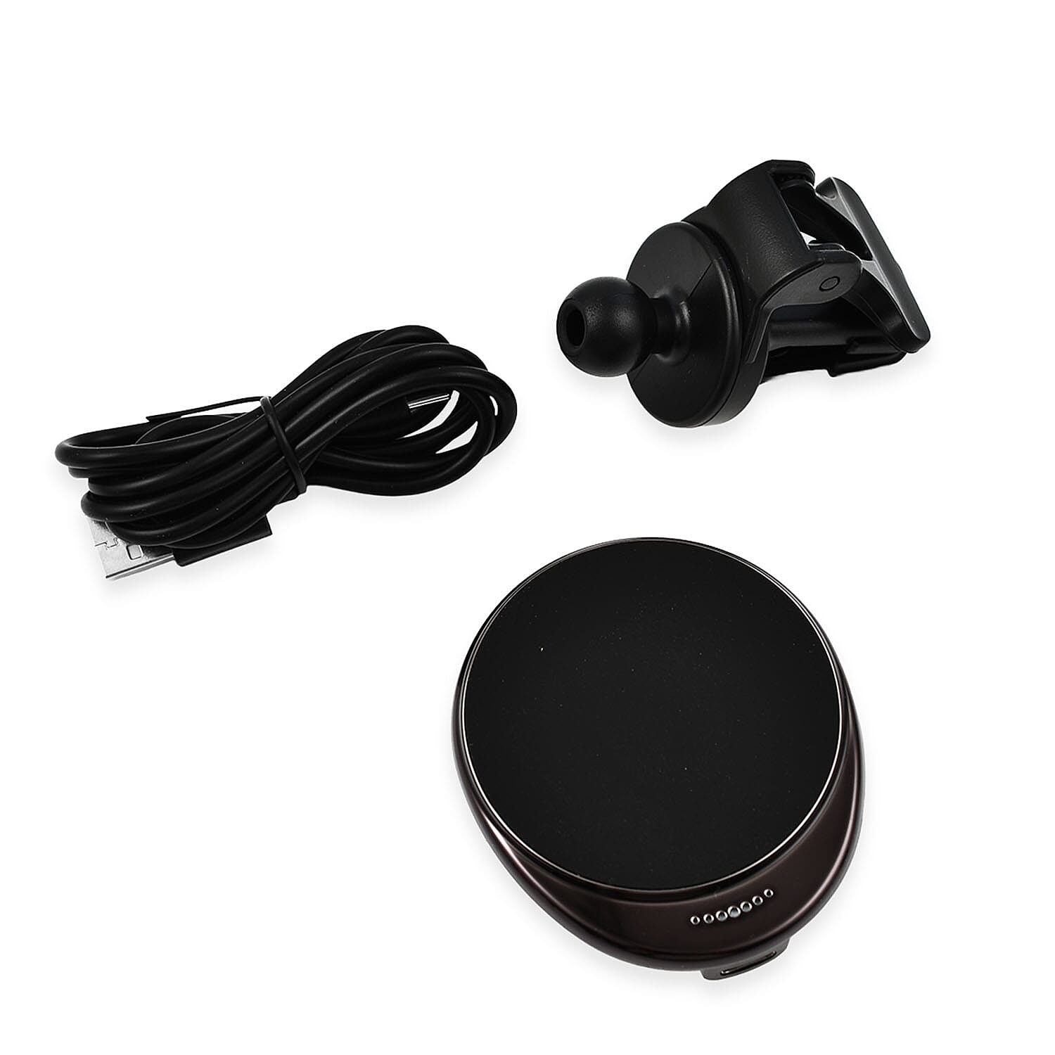 Magnetic Wireless Car Charger - Black