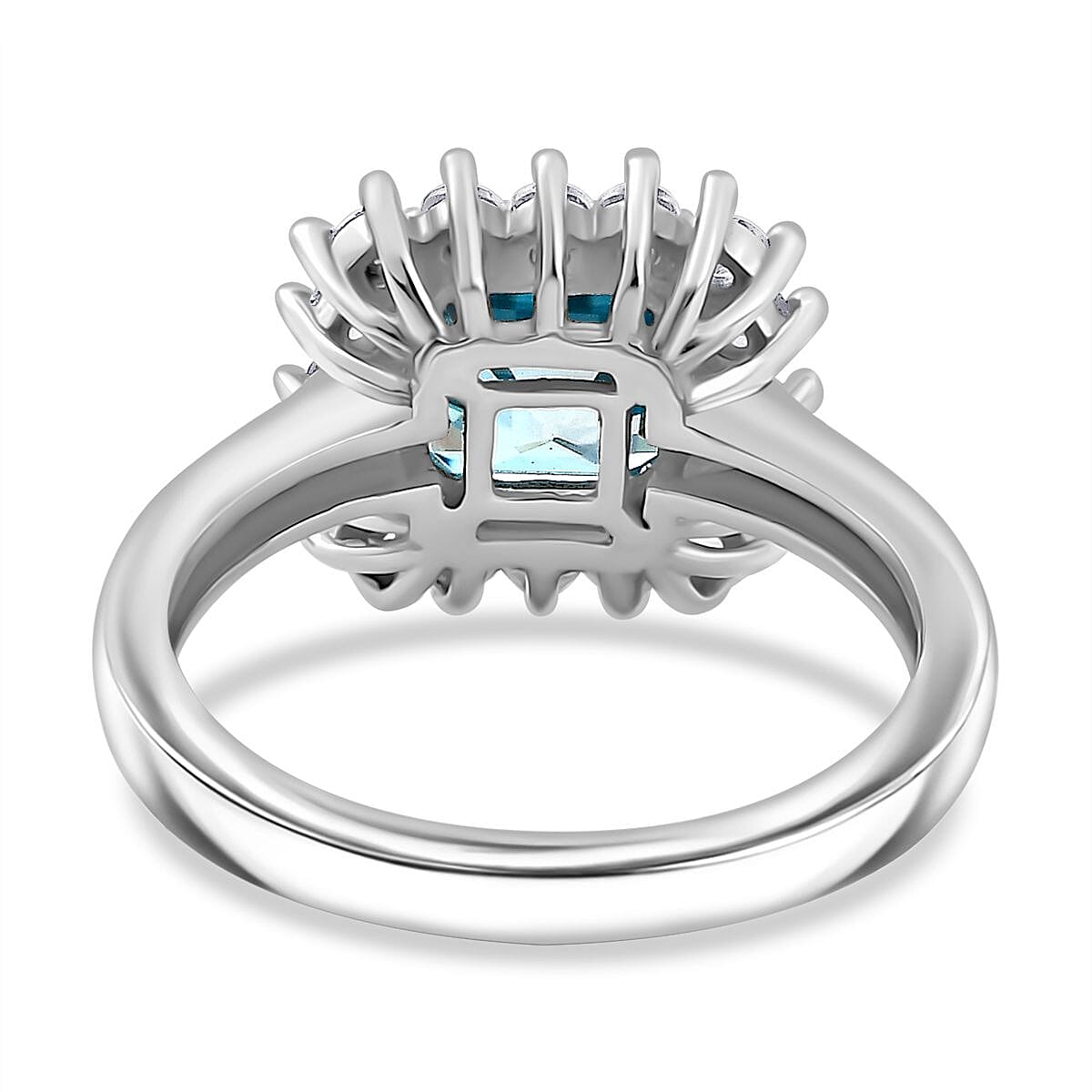 New Arrival - Natural Ratanakiri Zircon & White Zircon Ring in Rhodium Sterling Silver 3.76 Ct.