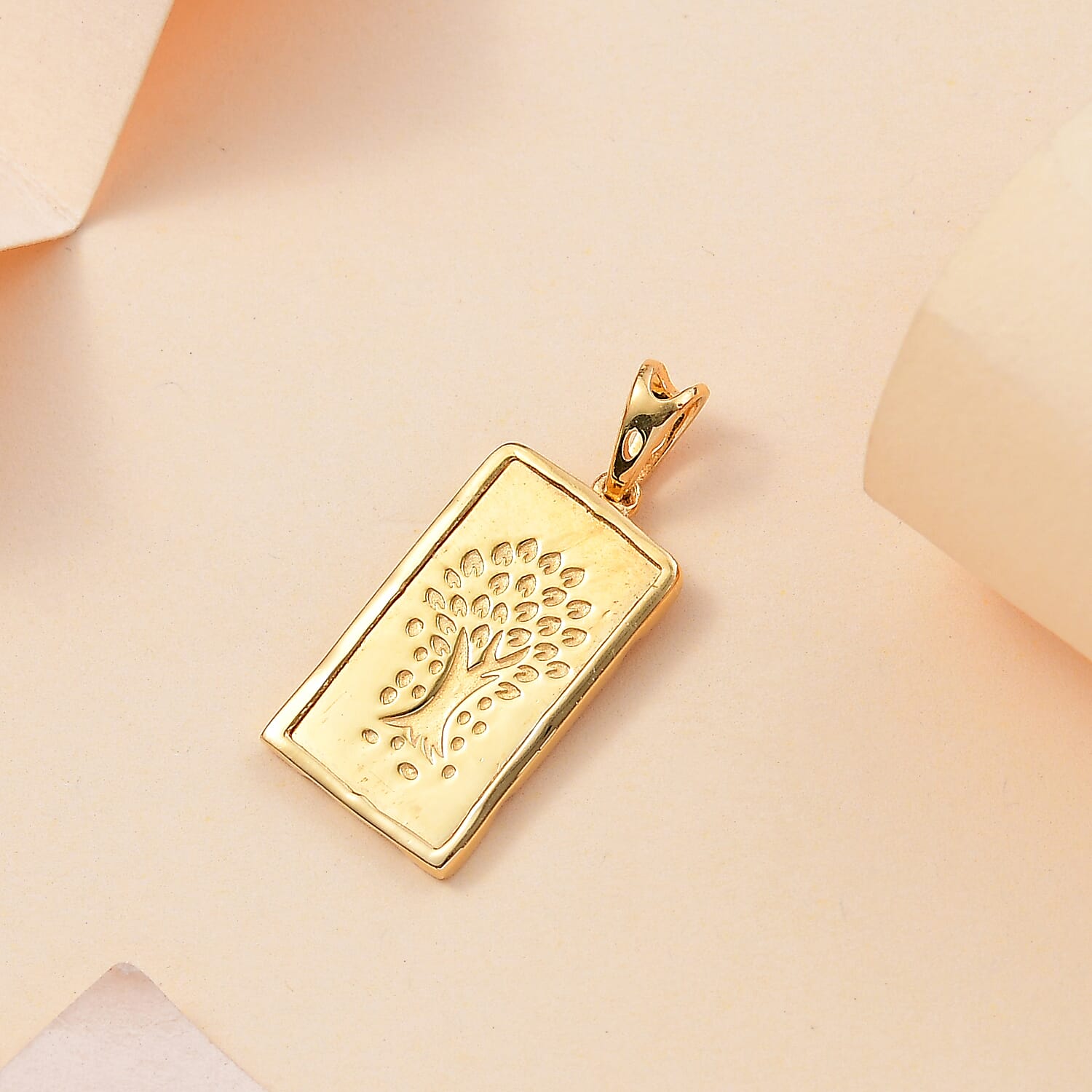 One Time Closeout - 14K Gold Overlay Sterling Silver Tree of Life Pendant