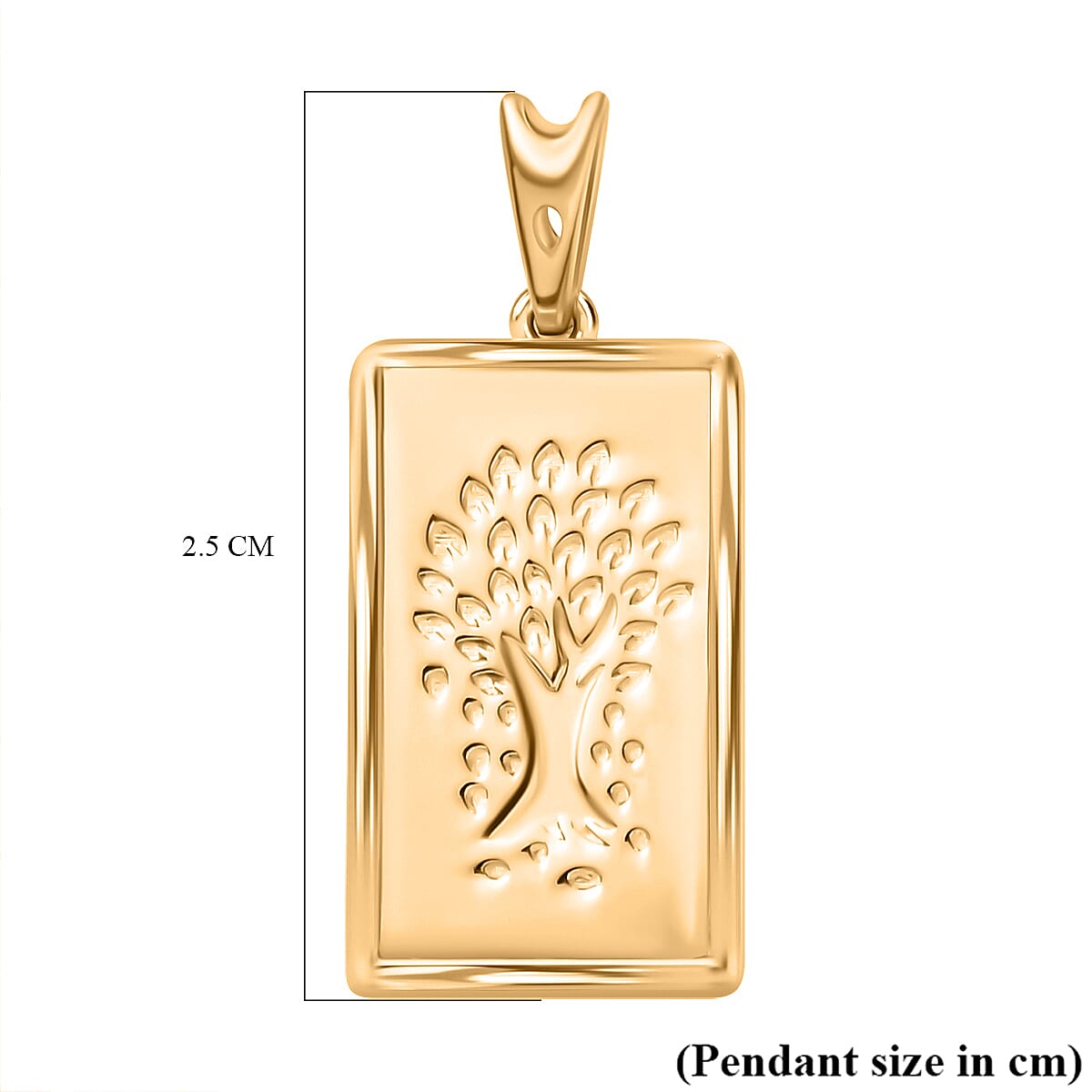 One Time Closeout - 14K Gold Overlay Sterling Silver Tree of Life Pendant