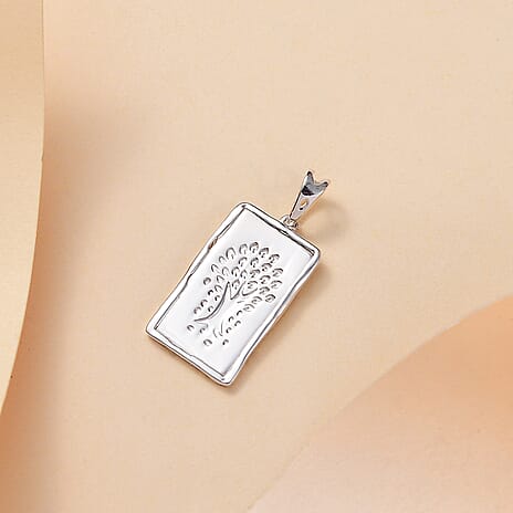 One Time Closeout - Platinum Overlay Sterling Silver Tree of Life Pendant