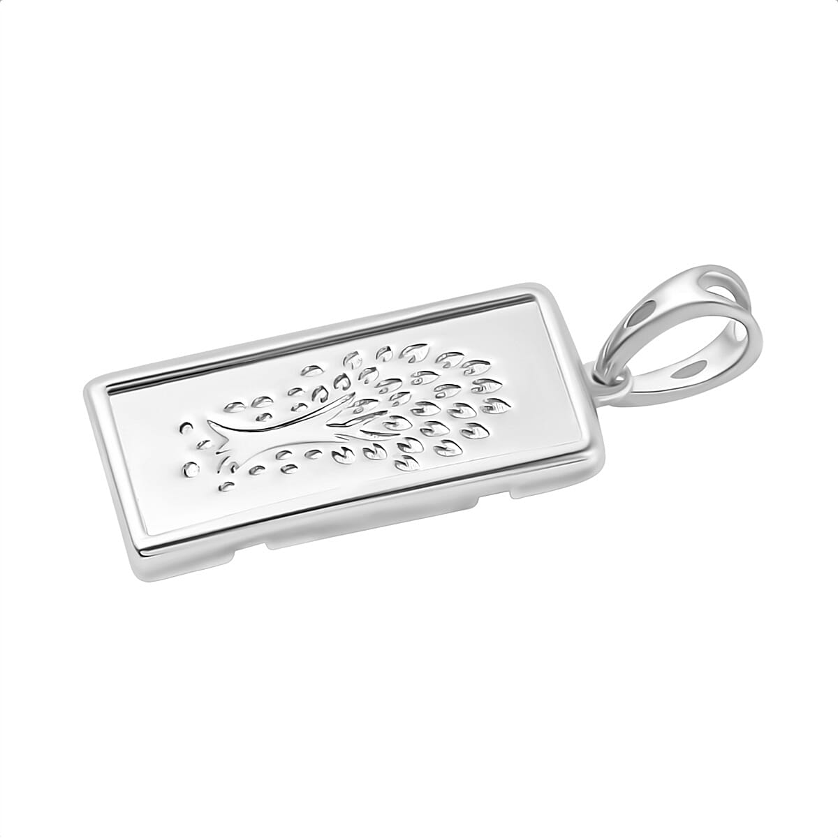 One Time Closeout - Platinum Overlay Sterling Silver Tree of Life Pendant