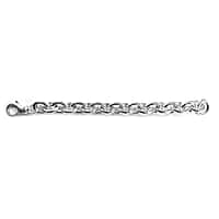 Vicenza Closeout - Sterling Silver ROLO Bracelet (Size - 7.5) with Lobster Clasp, Silver Wt. 27.20 Gms.