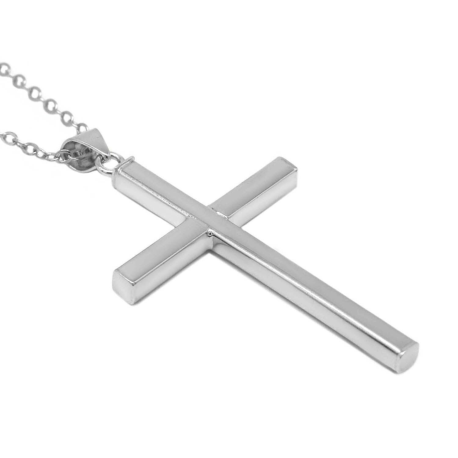 rhodium Sterling Silver Pendant