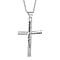 Gold Plated Sterling Silver Cross Pendant With Chain Spring Ring Clasp