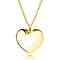 Designer Inspired Heart Pendant in Yellow Gold Overlay Sterling Silver