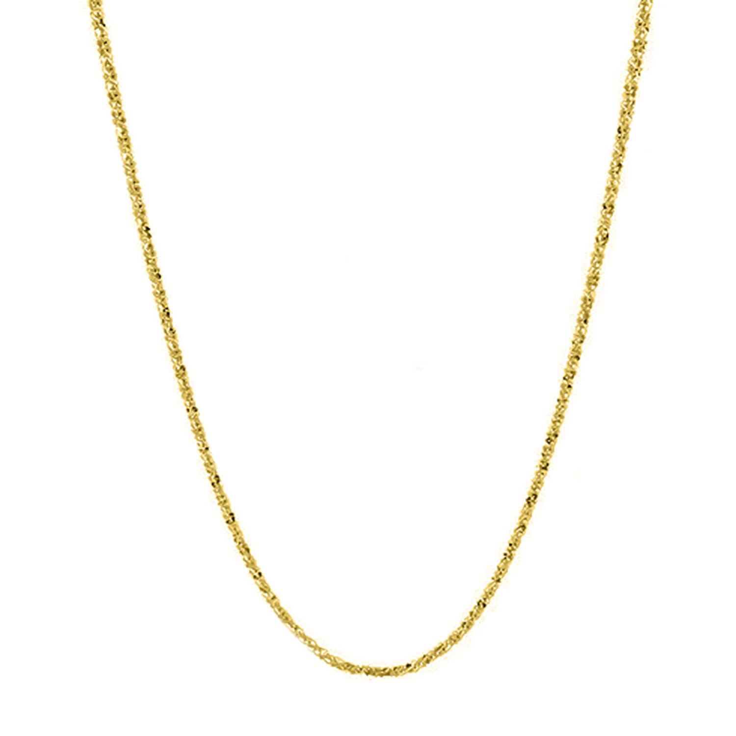Hatton Garden Closeout - Designer Inspiration Gold Overlay Sterling Silver Necklace (Size - 24)