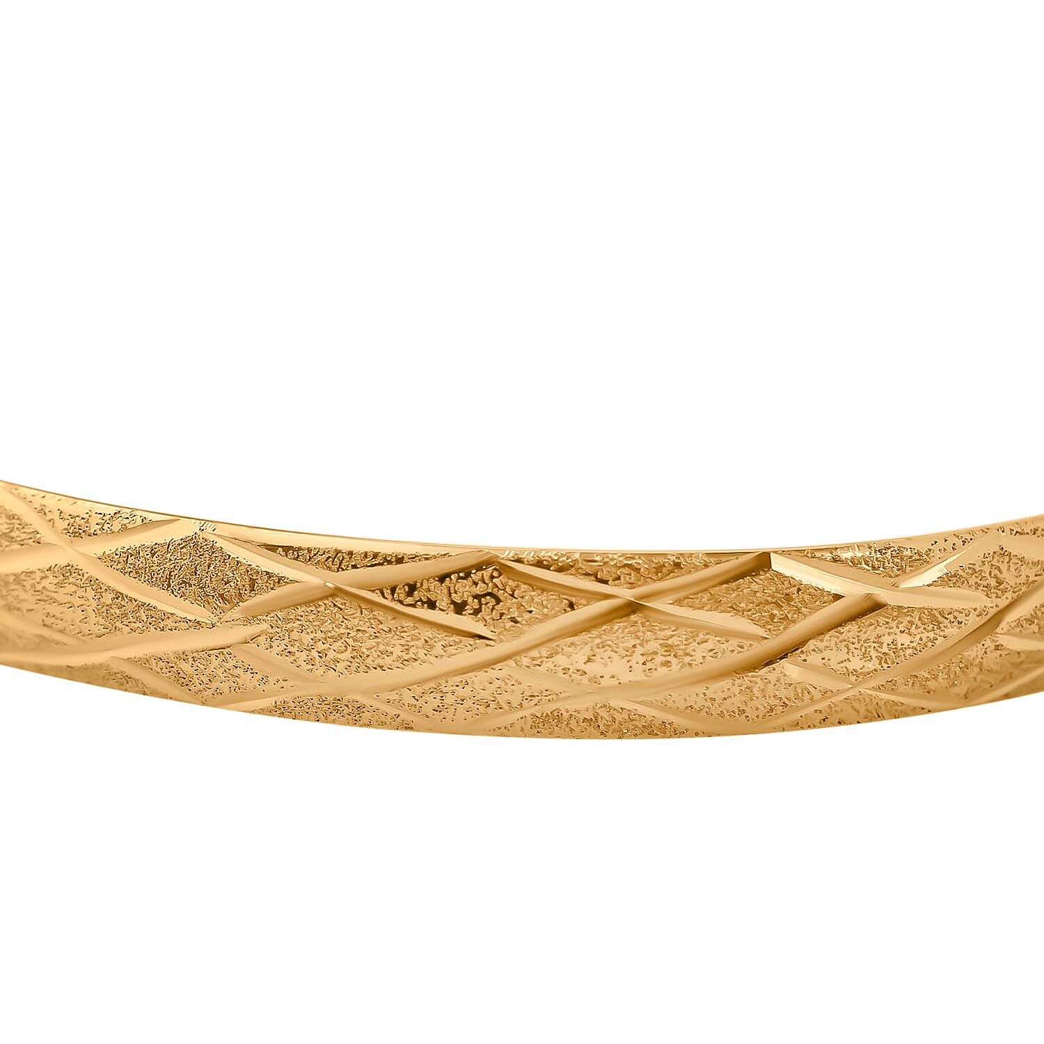 NY Close Out Deal- Gold Plated Sterling Silver Bangle (Size 8)