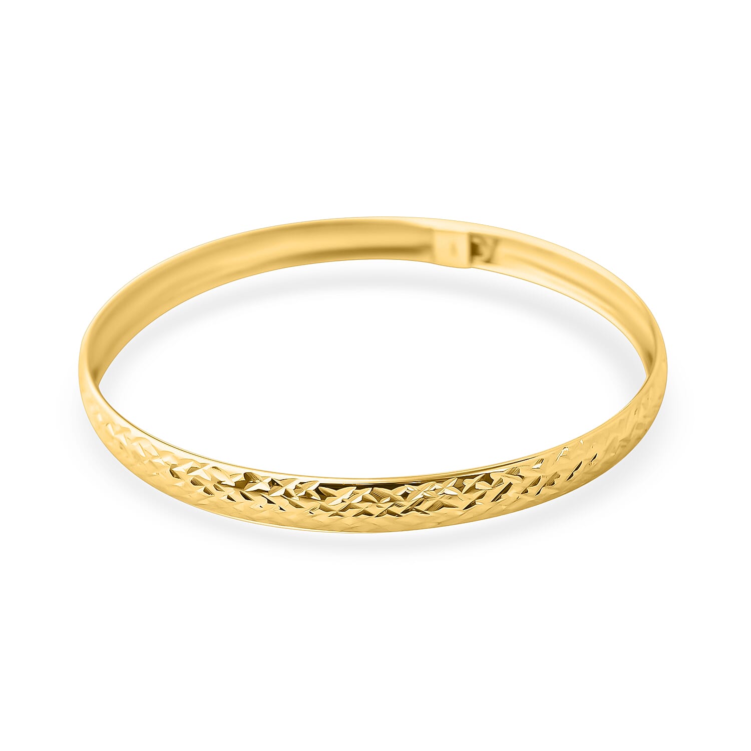 NY Closeout Deal- Yellow Gold Overlay Sterling Silver Bangle