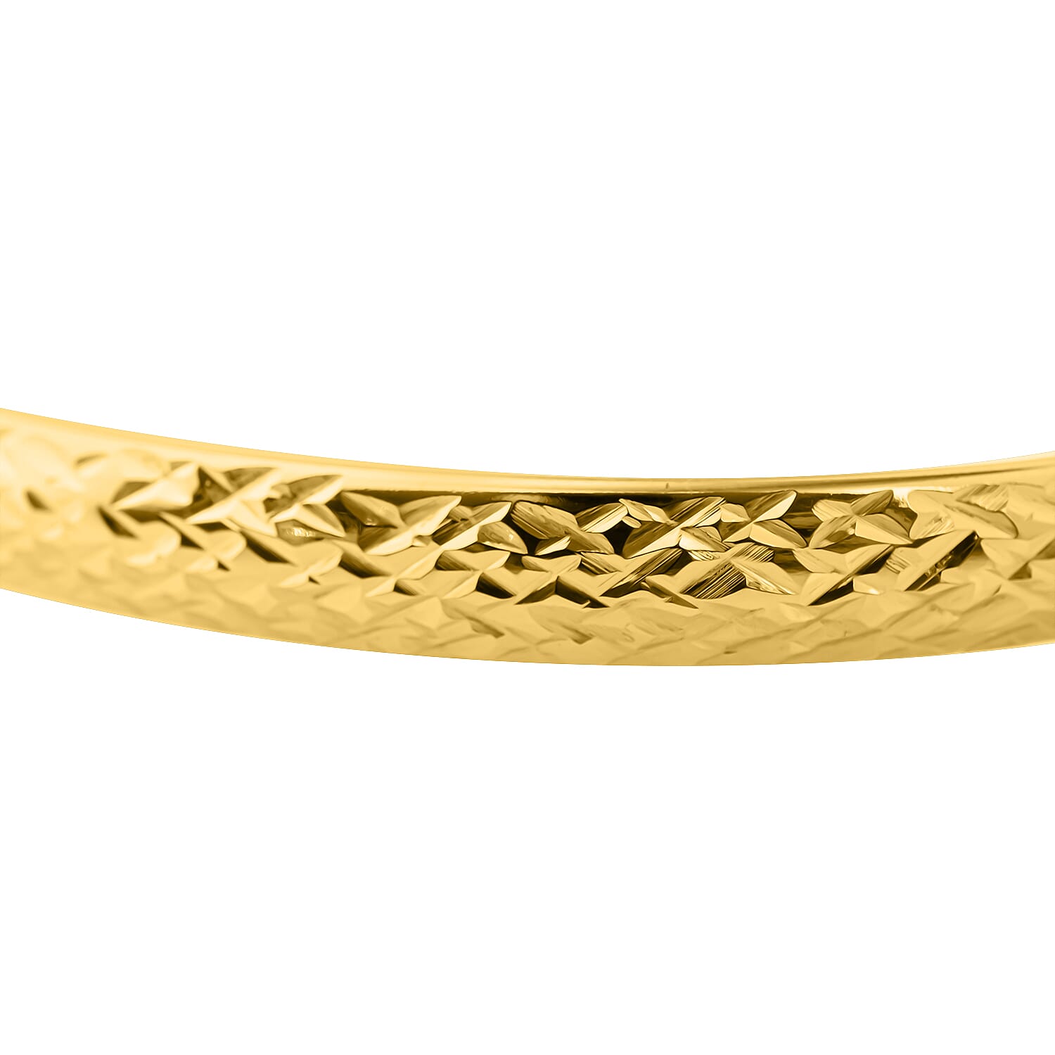 NY Closeout Deal- Yellow Gold Overlay Sterling Silver Bangle