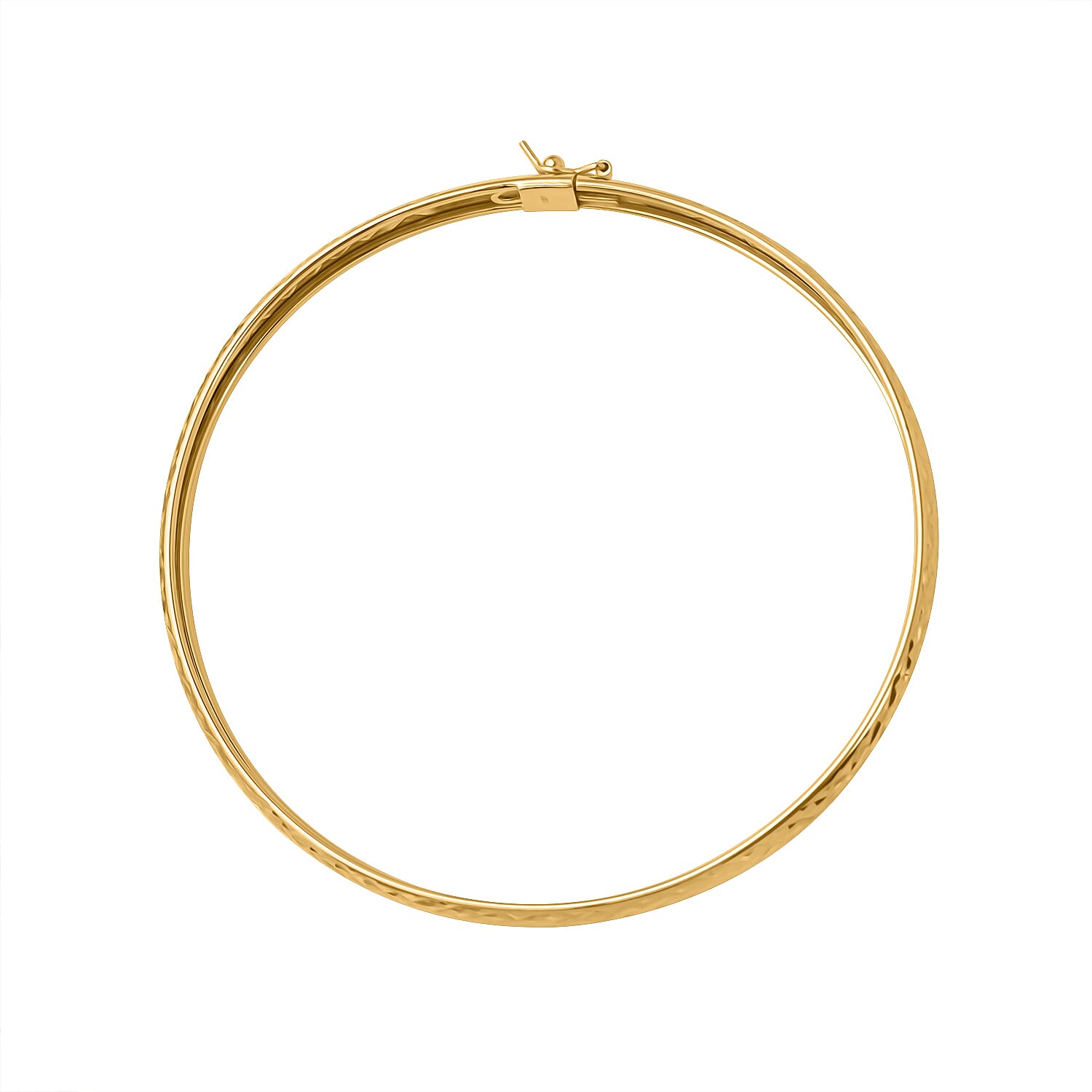 NY Closeout Deal- Yellow Gold Overlay Sterling Silver Bangle