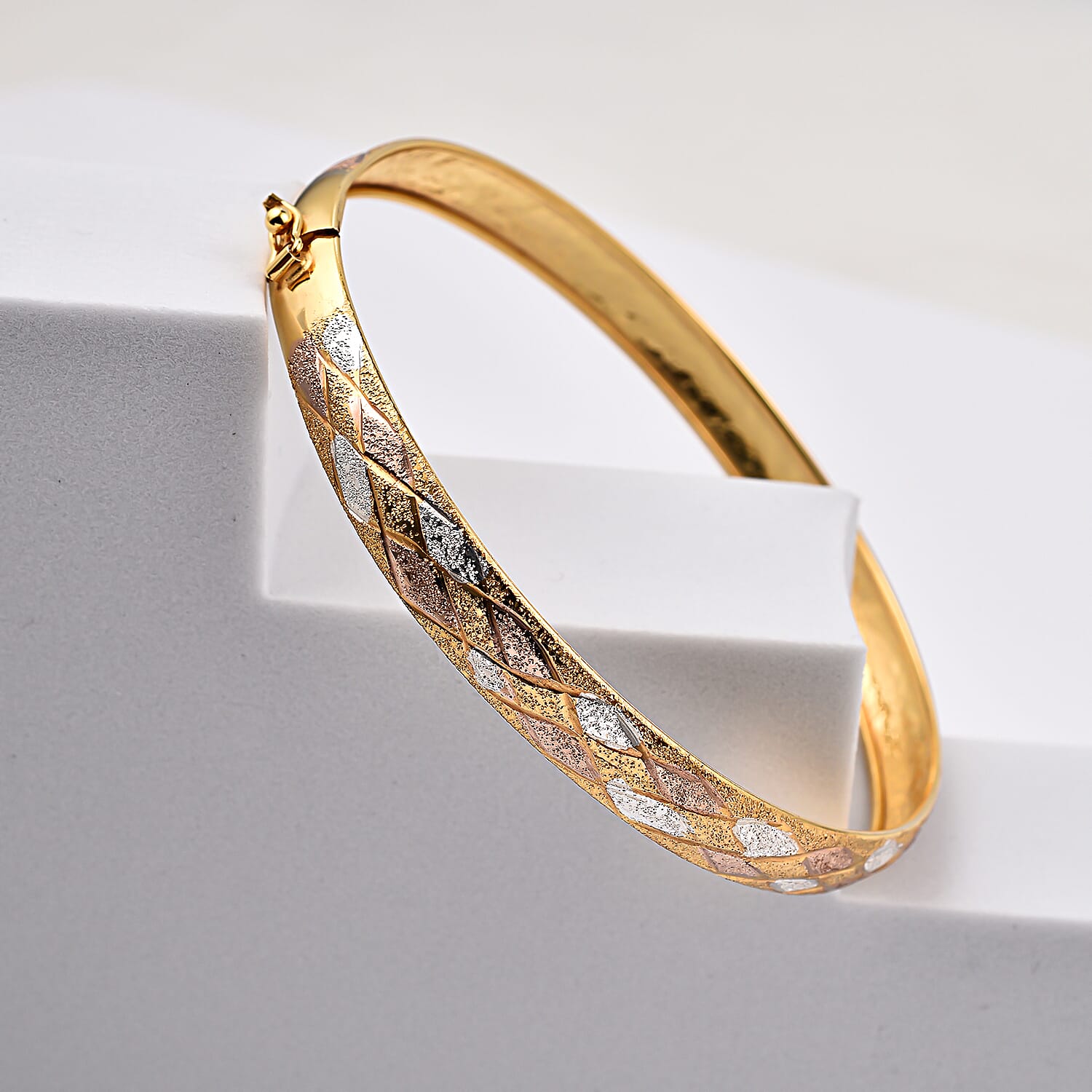 NY Close Out Deal- Tricolour Sterling Silver Bangle