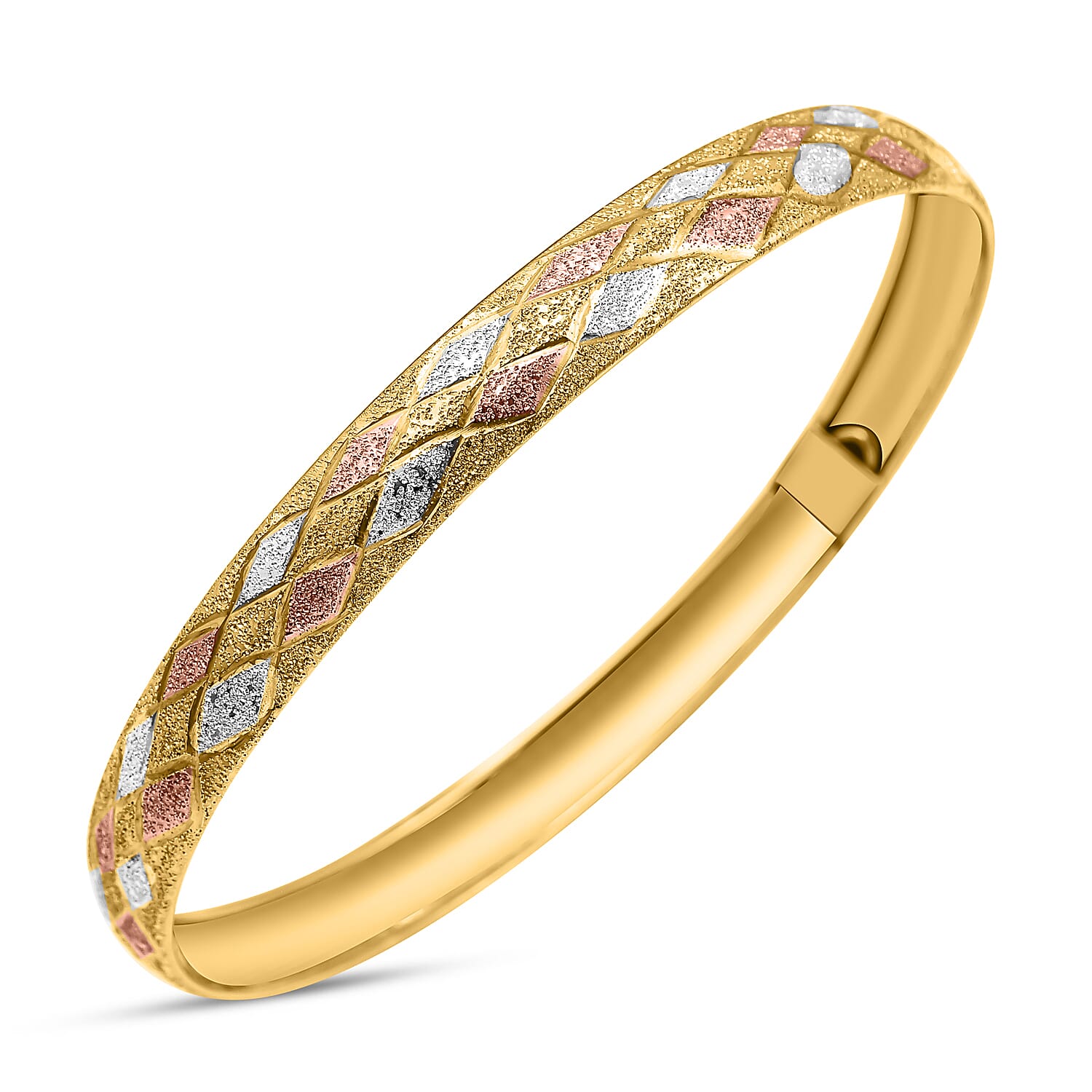 NY Close Out Deal- Tricolour Sterling Silver Bangle
