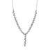 Designer Inspired Natural Diamond Necklace (Size - 18) with Lobster Clasp in White