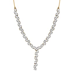 Natural Diamond Necklace (Size - 18) with Lobster Clasp