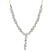 Designer Inspired Natural Diamond Necklace (Size - 18) with Lobster Clasp in White