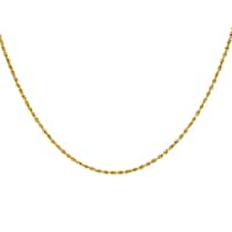 Italian Closeout - 9K Yellow Gold  Rope Necklace (Size - 18)