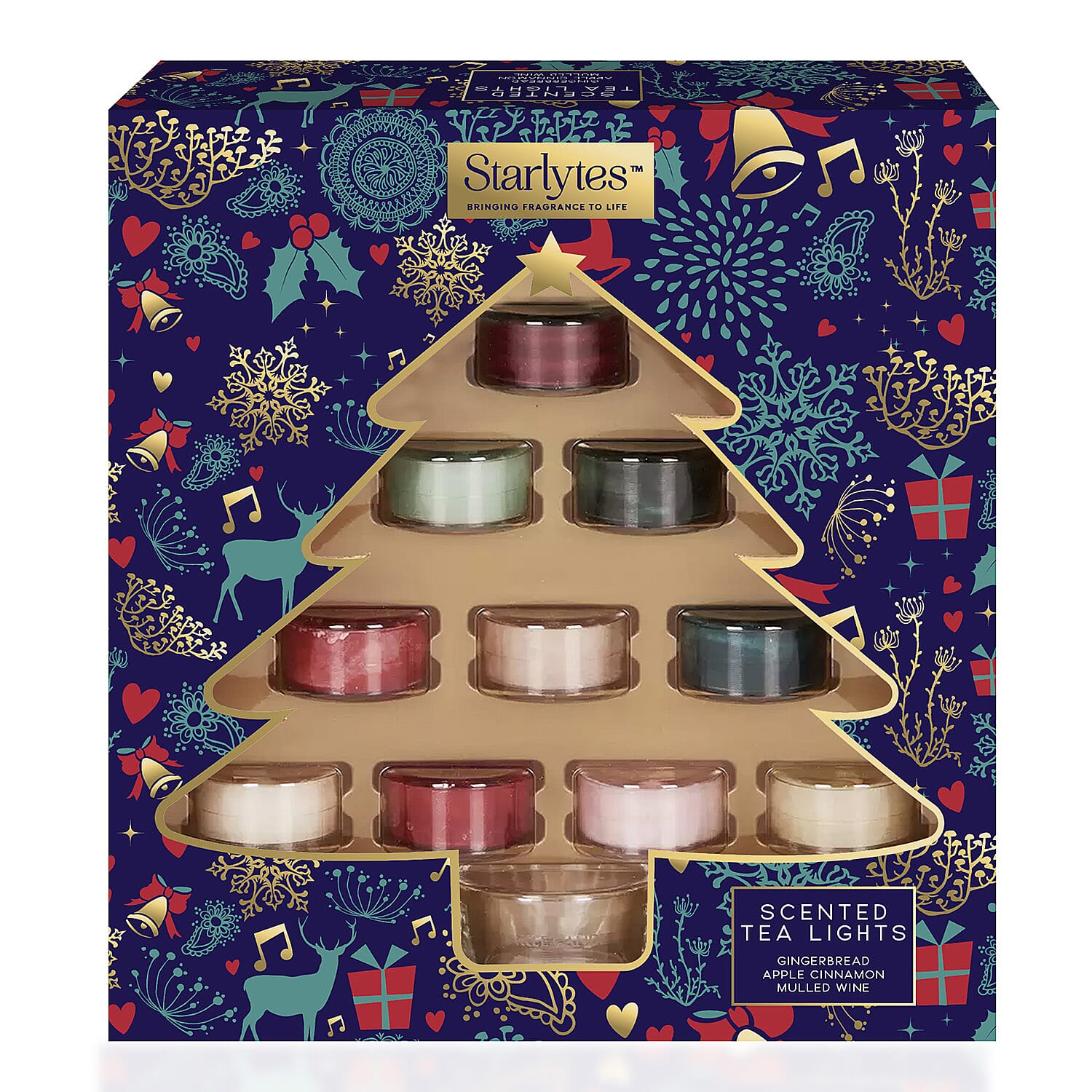 Starlytes Christmas Tree Tealight Candles Set  x10