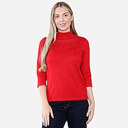 Anoymous Diamante Trim Jumper