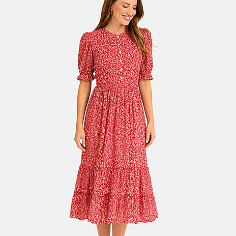 Mudflower  Dress - Red