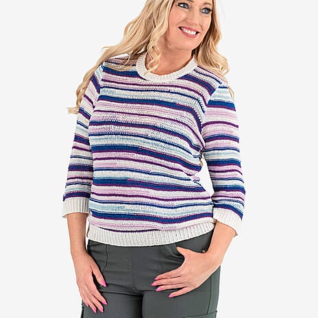 Mudflower Acrylic Jumper - Blue