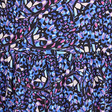 Mudflower Butterfly Printed Soft Touch Dress (Size 18) - Blue