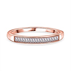 White Diamond Ring in Sterling Silver