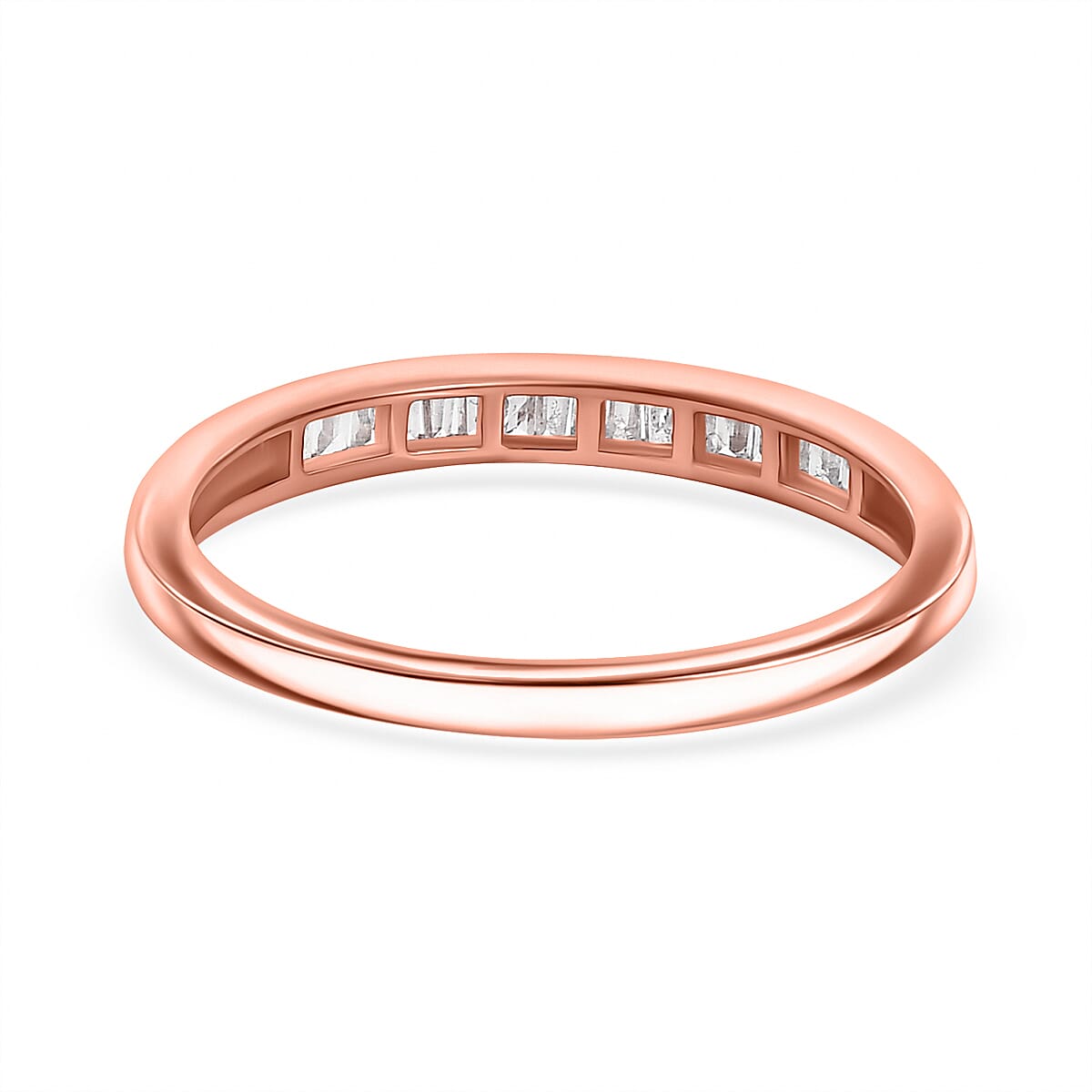 White Diamond Ring in Sterling Silver