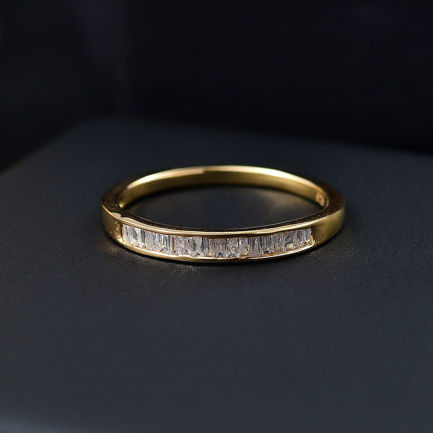 White Diamond Ring in Sterling Silver