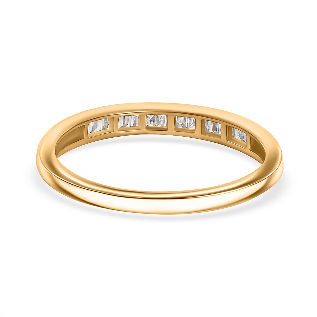 White Diamond Ring in Sterling Silver