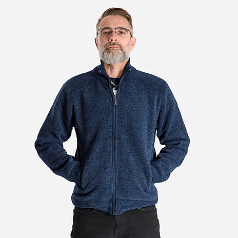 Cavallio Mens Full Zip Jacket (Size L) - Denim