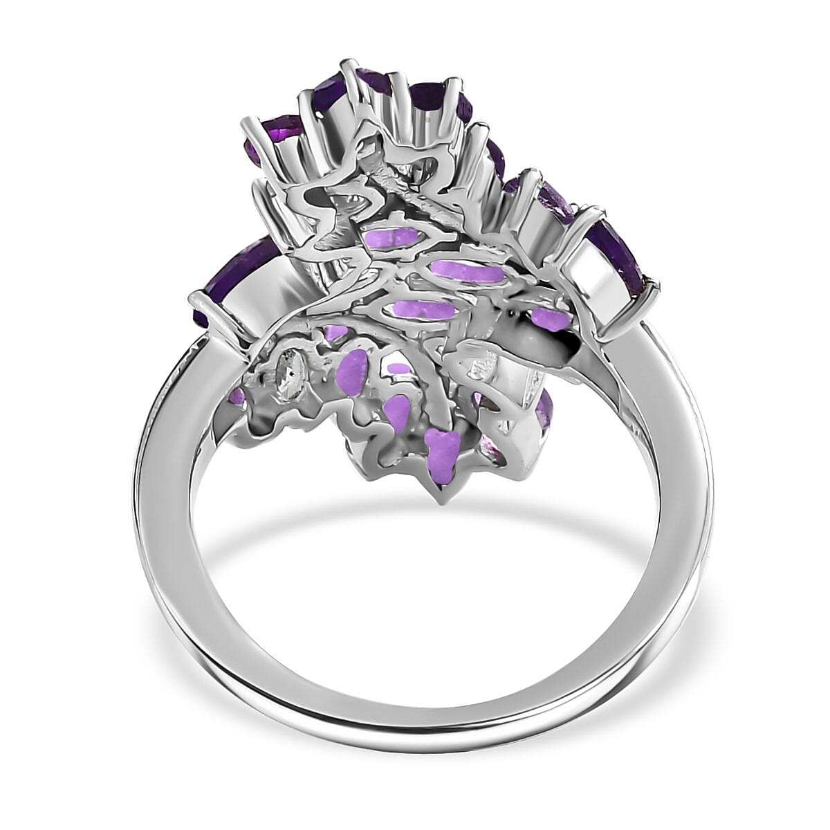 Cluster Ring in Silver Tone Cluster Ring in Silver Tone