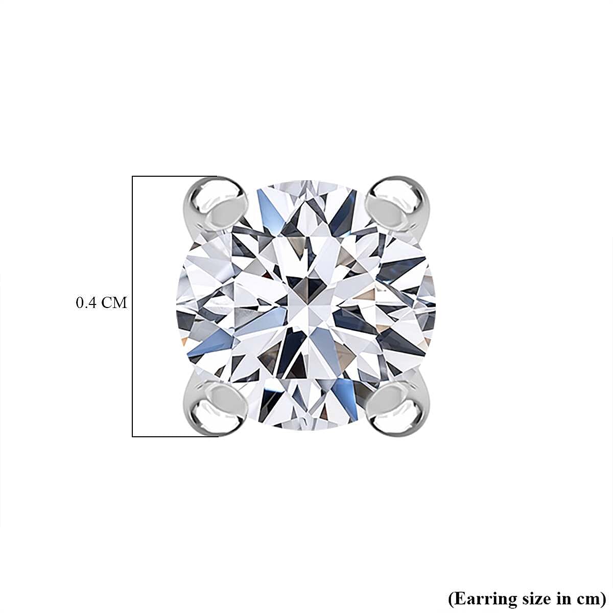 Luxuriant Diamond - 9K White Gold SGL Certified Lab Grown Diamond (SI- GH) Solitaire Earrings With Push Back 0.25 Ct. Luxuriant Diamond - 9K White Gold SGL Certified Lab Grown Diamond (SI- GH) Solitaire Earrings With Push Back 0.25 Ct.