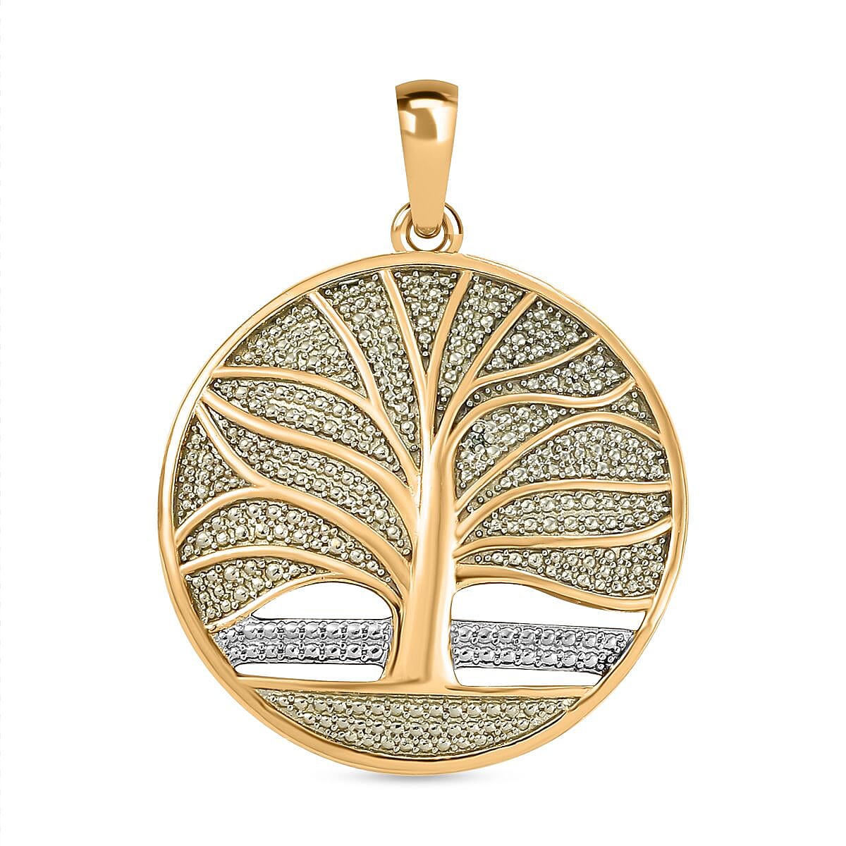 Diamond Tree Of Life Pendant in Plating