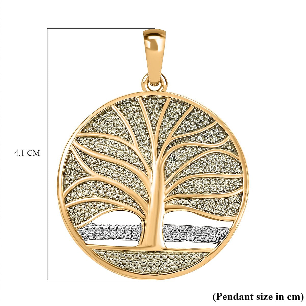 Diamond Tree Of Life Pendant in Plating