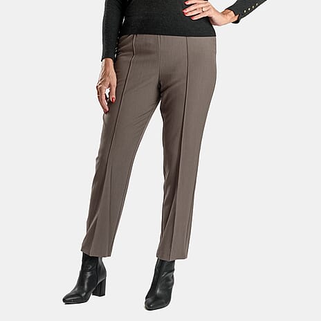 Classics Slim Leg Comfort Trouser (Size 12) - Mink