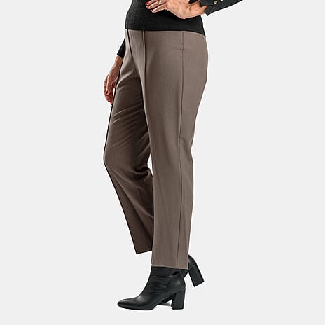 Classics Slim Leg Comfort Trouser (Size 12) - Mink