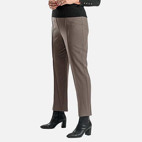 Classics Slim Leg Comfort Trouser (Size 12) - Mink