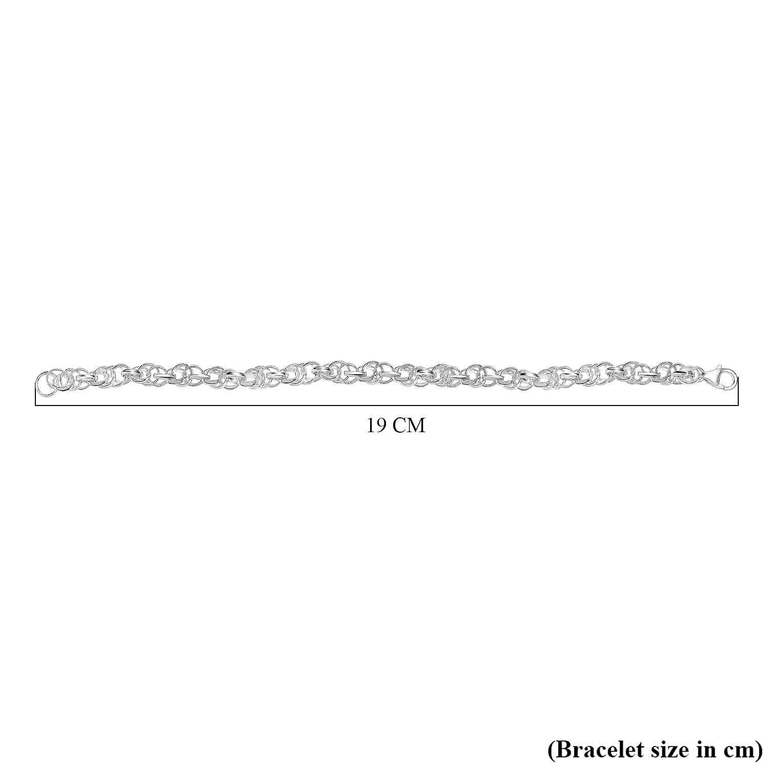 Vicenza Close Out - Prince of Wales Sterling Silver Bracelet with Lobster Clasp (Size - 7.5) Silver Wt. 9.60 Gms.