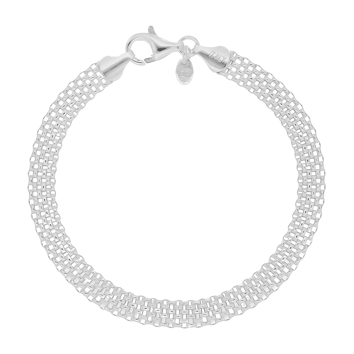 La Bella - Italian Sterling Silver Bracelet (Size - 7.5)