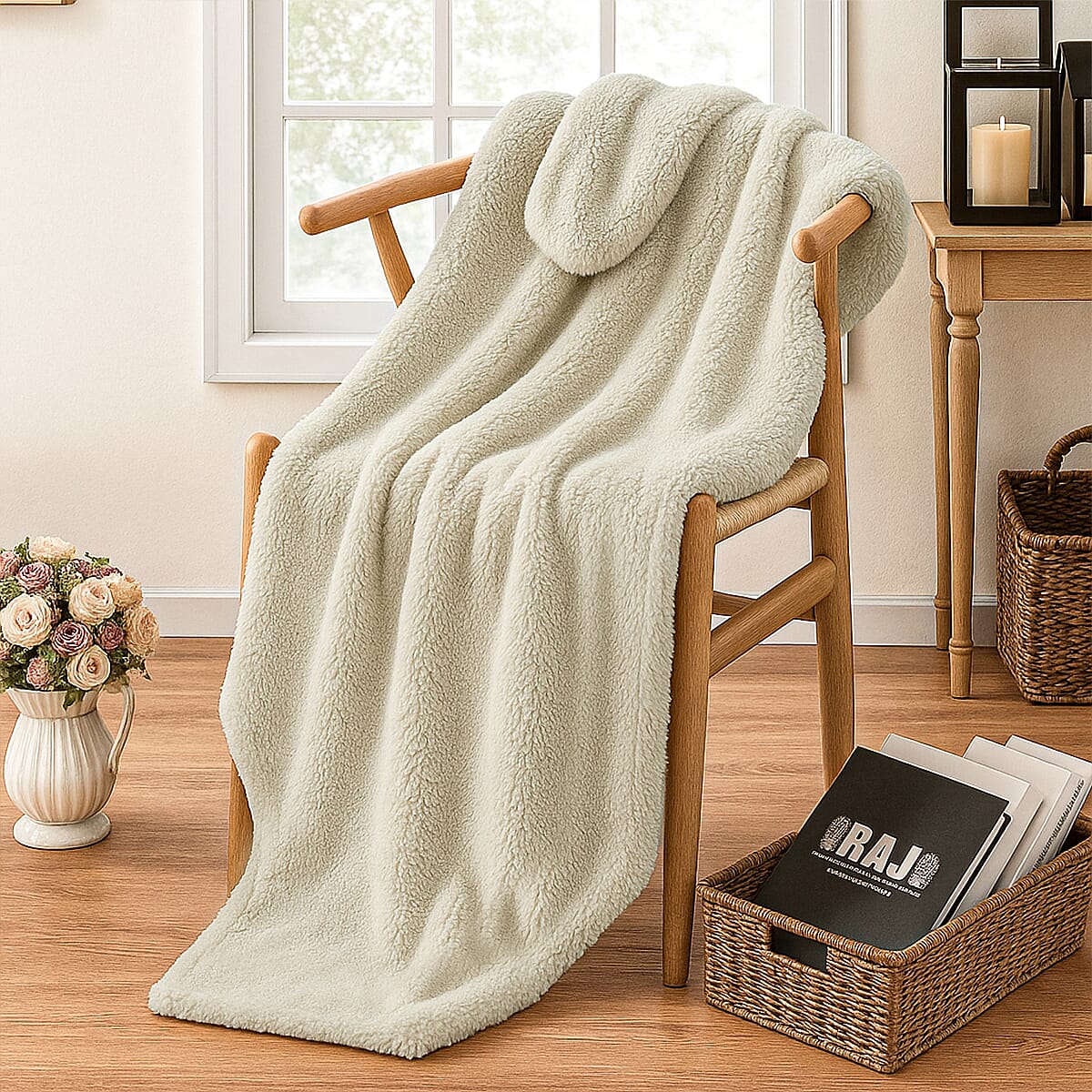 Country Club Coco Blanket (120 x180cm) - Cream