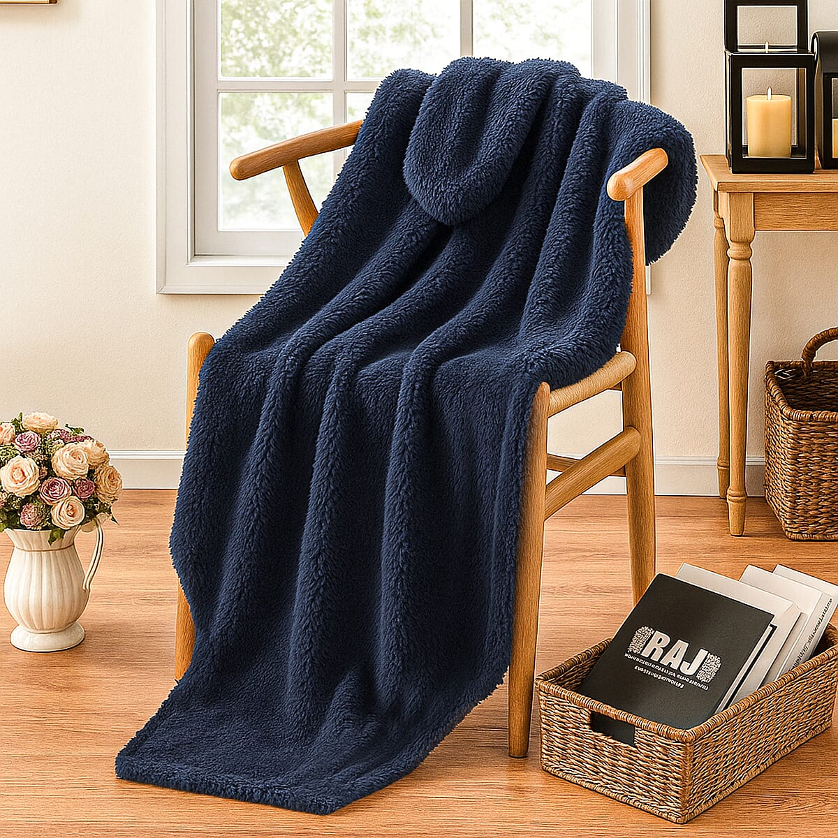 Country Club Tempo Blanket (120 x180cm) - Navy