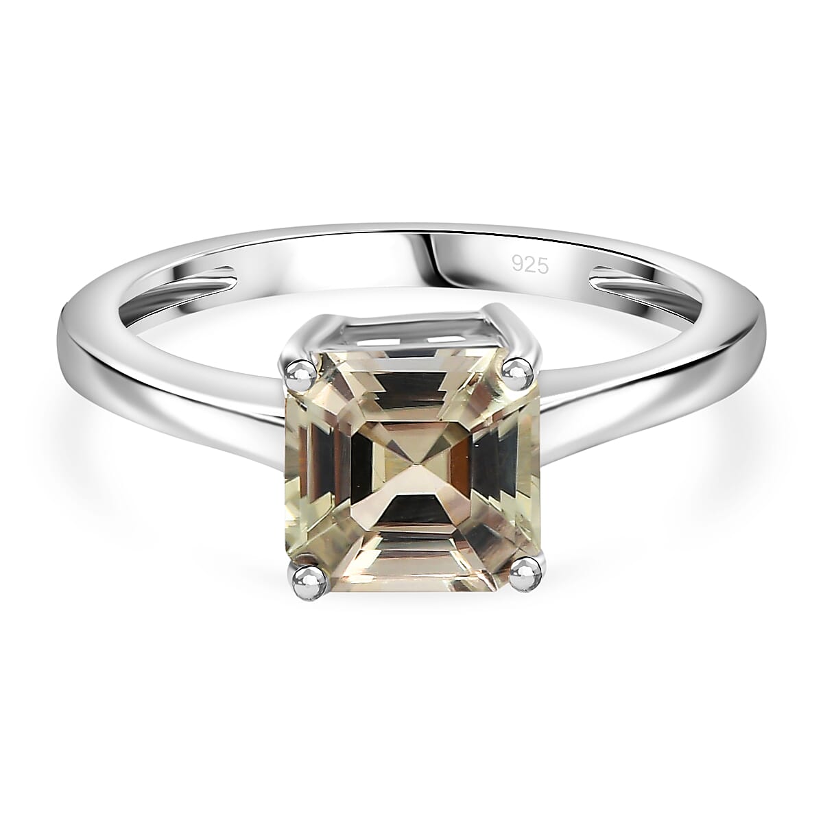 MEGA DAY EXCLUSIVE COMMISSION - AAA Turkizite Solitaire Ring in Rhodium Overlay Sterling Silver 2.00 Ct