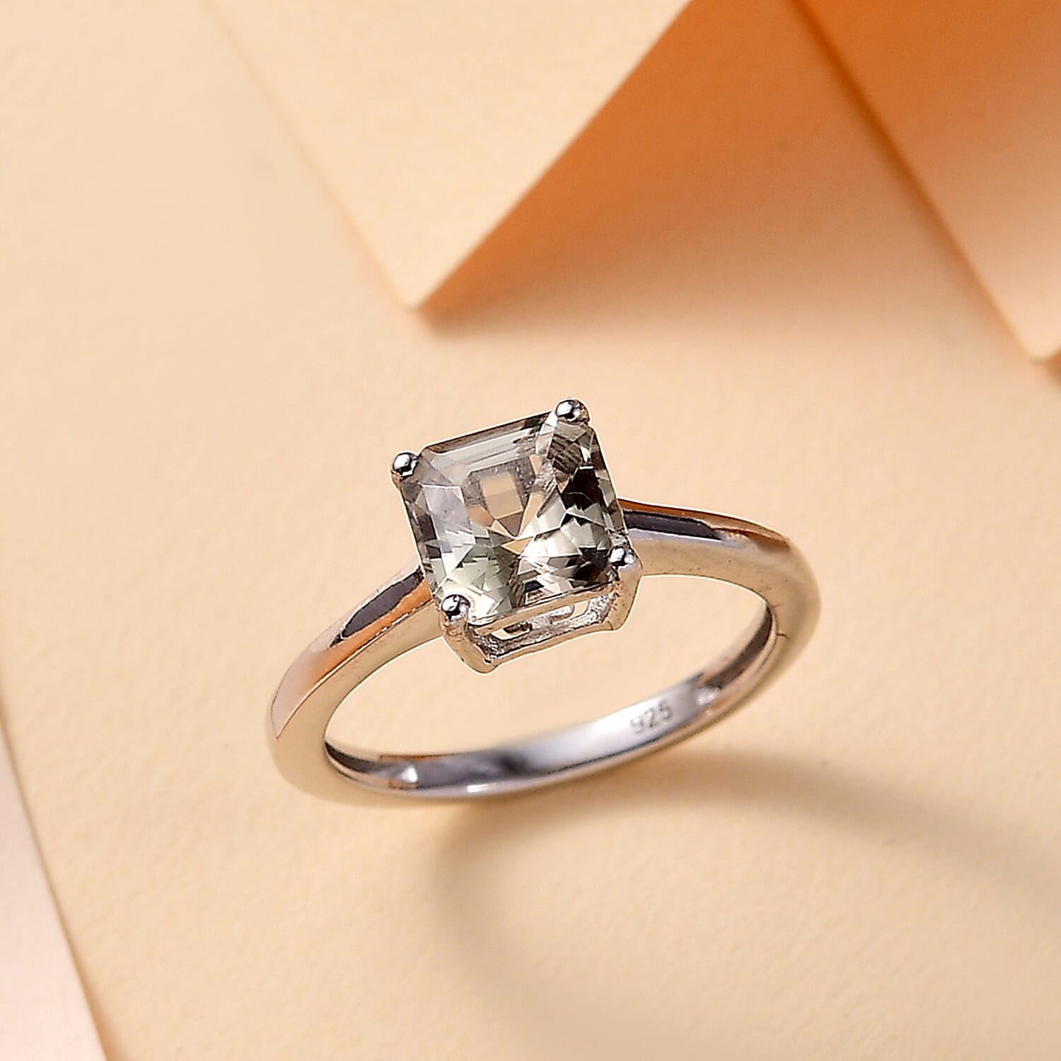 MEGA DAY EXCLUSIVE COMMISSION - AAA Turkizite Solitaire Ring in Rhodium Overlay Sterling Silver 2.00 Ct