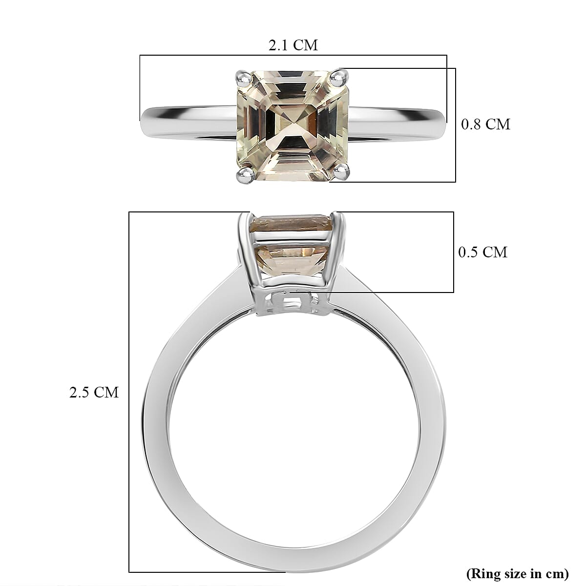 MEGA DAY EXCLUSIVE COMMISSION - AAA Turkizite Solitaire Ring in Rhodium Overlay Sterling Silver 2.00 Ct