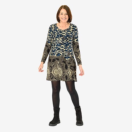 Sugar Crisp Animal Printed Tunic (Size XL) - Beige