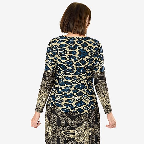 Sugar Crisp Animal Printed Tunic (Size XL) - Beige