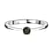 Diamond Solitaire Ring in Rhodium Ovarlay Sterling Silver