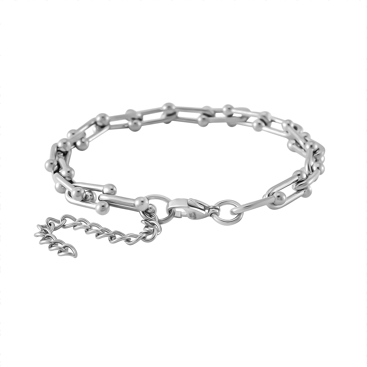 DOD- Designer Inspired Hardware Bracelet (Size - 7.5 ) white